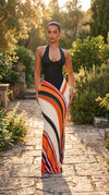 Women's Floral Long Sleeve Flowing Maxi Dress