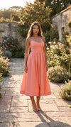 Women's Elegant Corset Midi Dress Summer