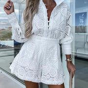 Women's Boho Openwork Two-Piece Set – Summer