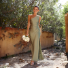 Women's Elegant One Shoulder Maxi Dress – High Split