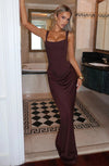 Women's Elegant Backless Black Bodycon Dress – Evening